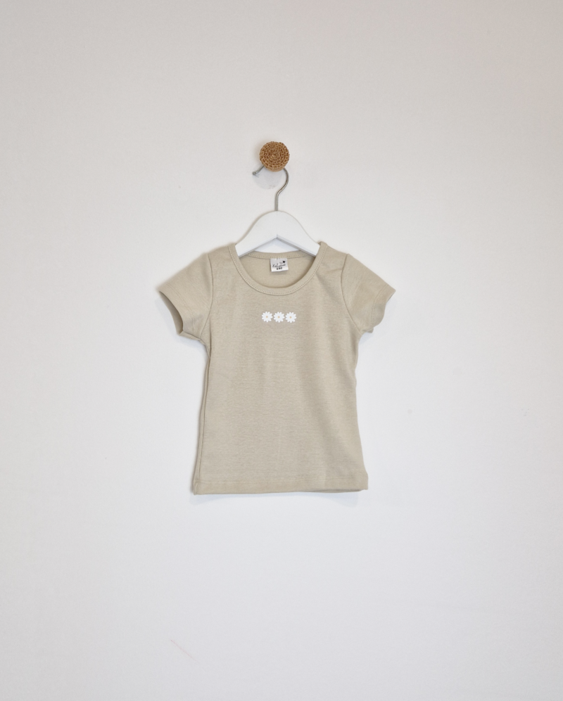 Kretex kids majica krem cvijetići (2-6) - K10314