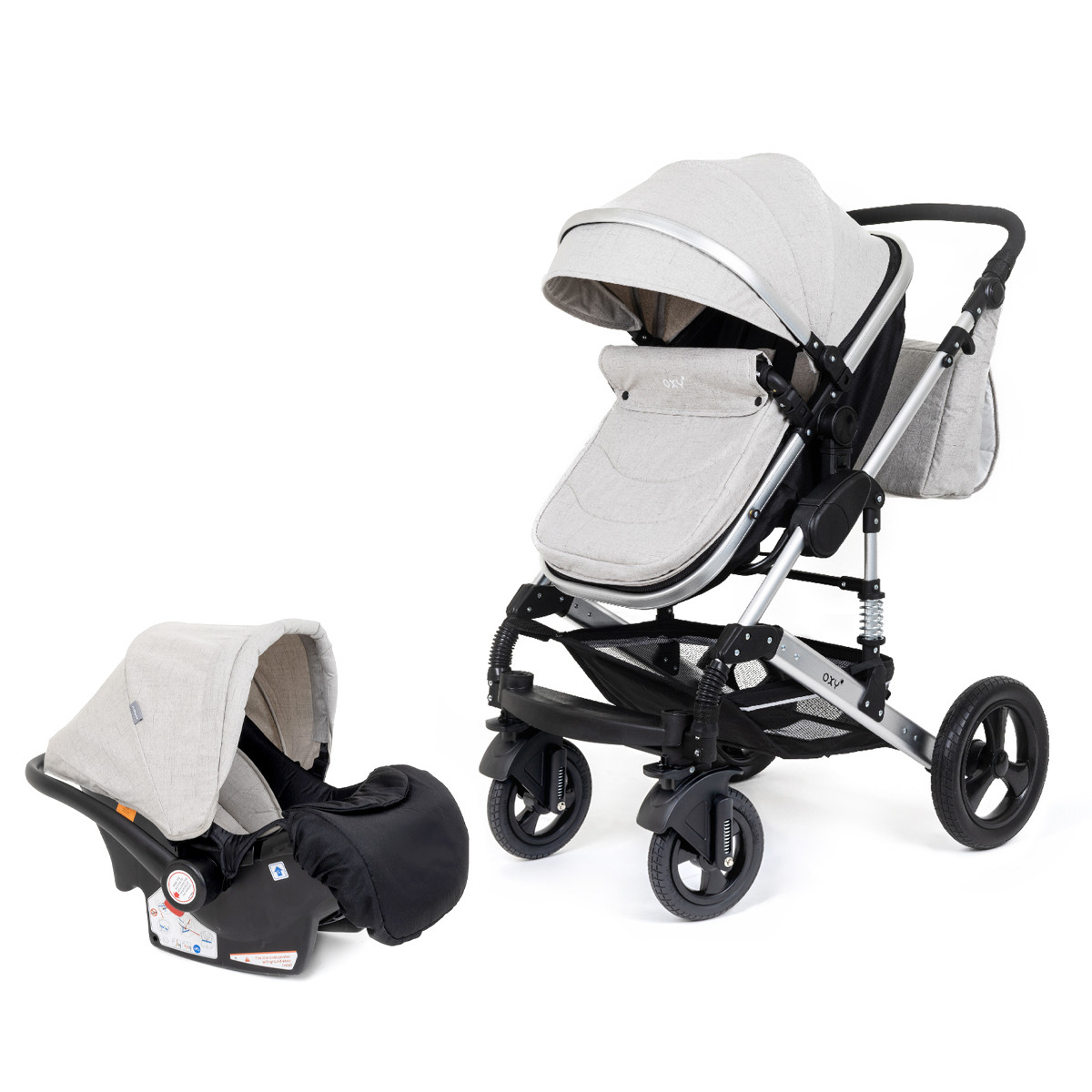 Jungle "Oxy" 3u1 kolica; svijetlo siva, 19420