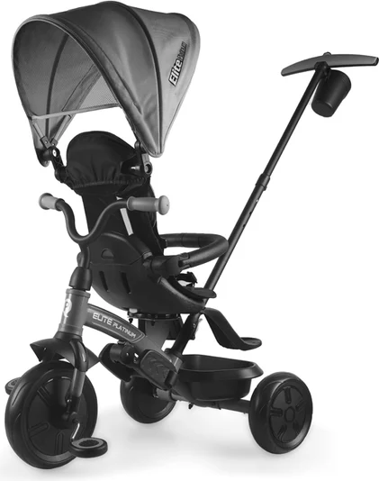 QPlay tricikl "Elite Platinum" 6u1 - sivi, 20406 - Slika 3