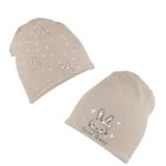 Proljetna/jesenska kapa dva lica (44-46cm) krem 20299