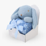 Jungle dekica s igračkom "Zeko" - plava 20362