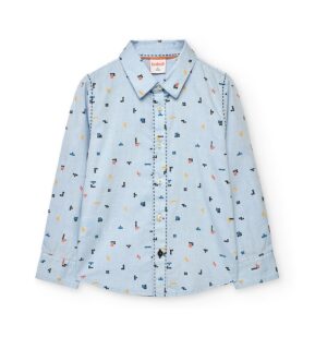 Boboli košulja d.r. (vel.8-12) - plava, 20523