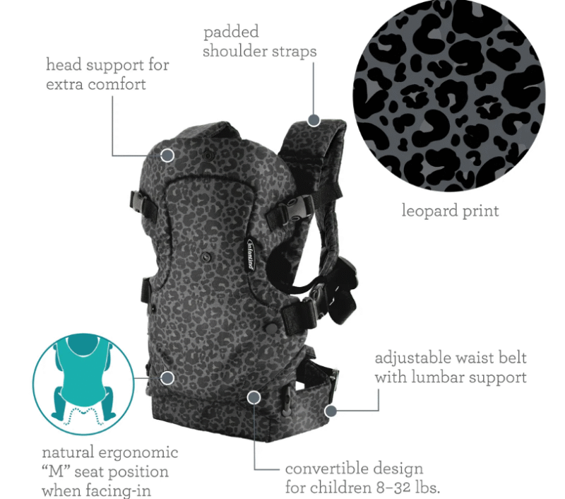 Infantino nosiljka "Flip 4u1" leopard 20633 - Slika 3