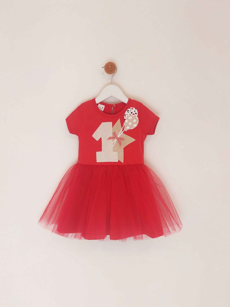Kretex baby haljina "1.rođendan" K10557