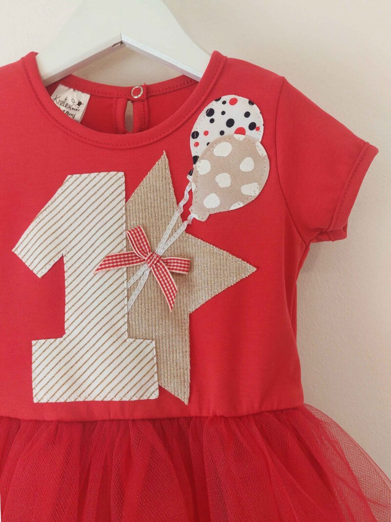 Kretex baby haljina "1.rođendan" K10557 - Slika 3
