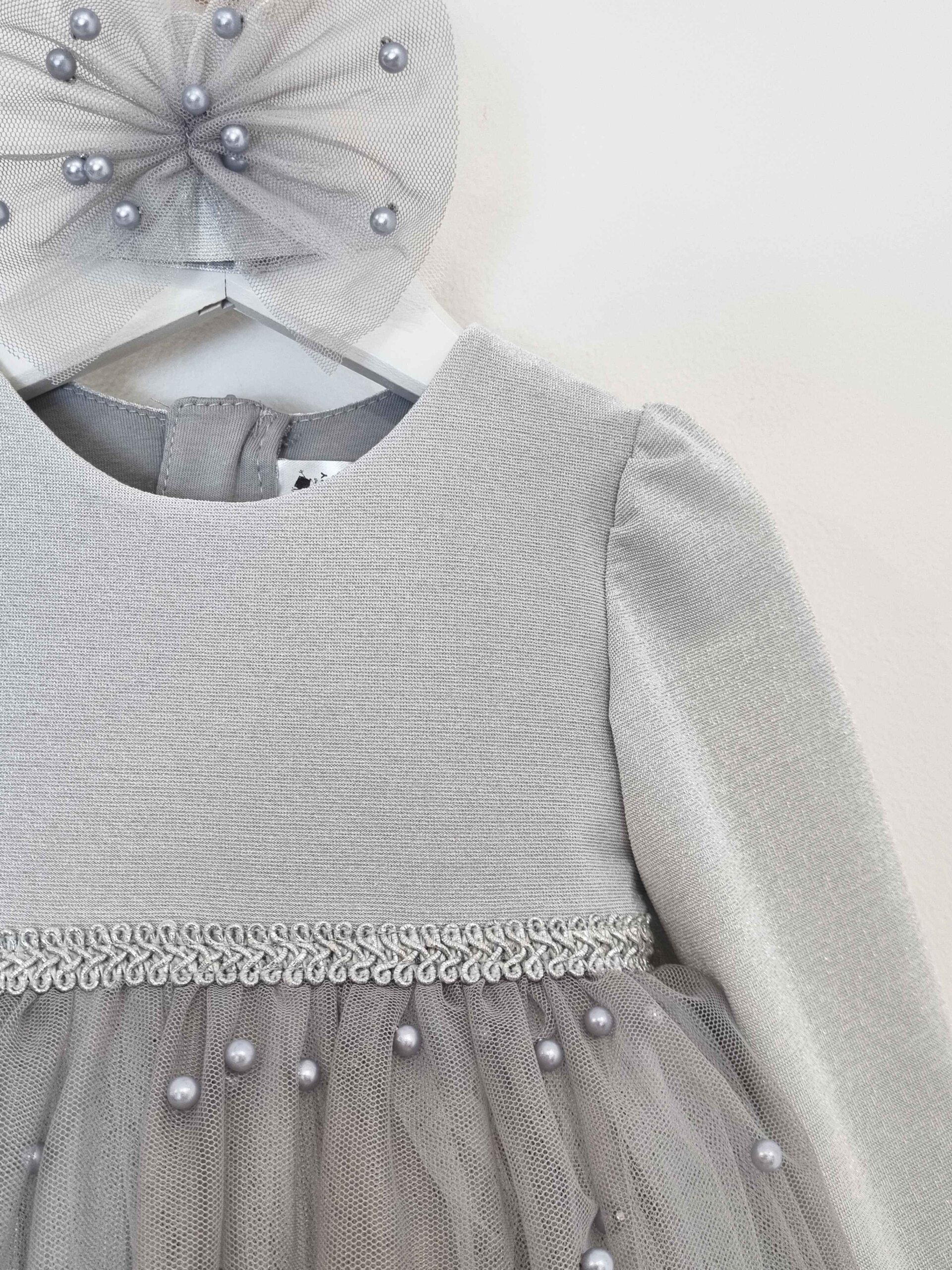 Kretex baby haljina i traka za kosu “Perla” K11202 - Slika 2
