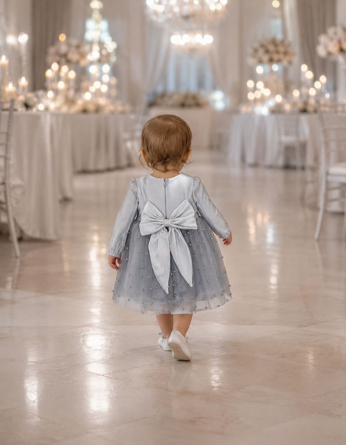 Kretex baby haljina i traka za kosu “Perla” K11202 - Slika 8