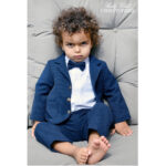 Christopher svečani komplet; tamno plavi s točkicama 20848