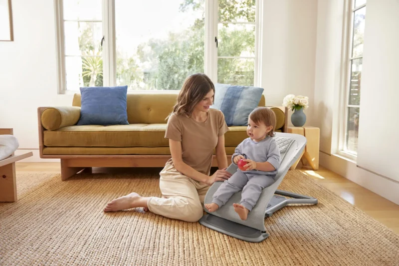Ergobaby 3u1 "Evolve" ležaljka mrežasta; light grey 20858 - Slika 6