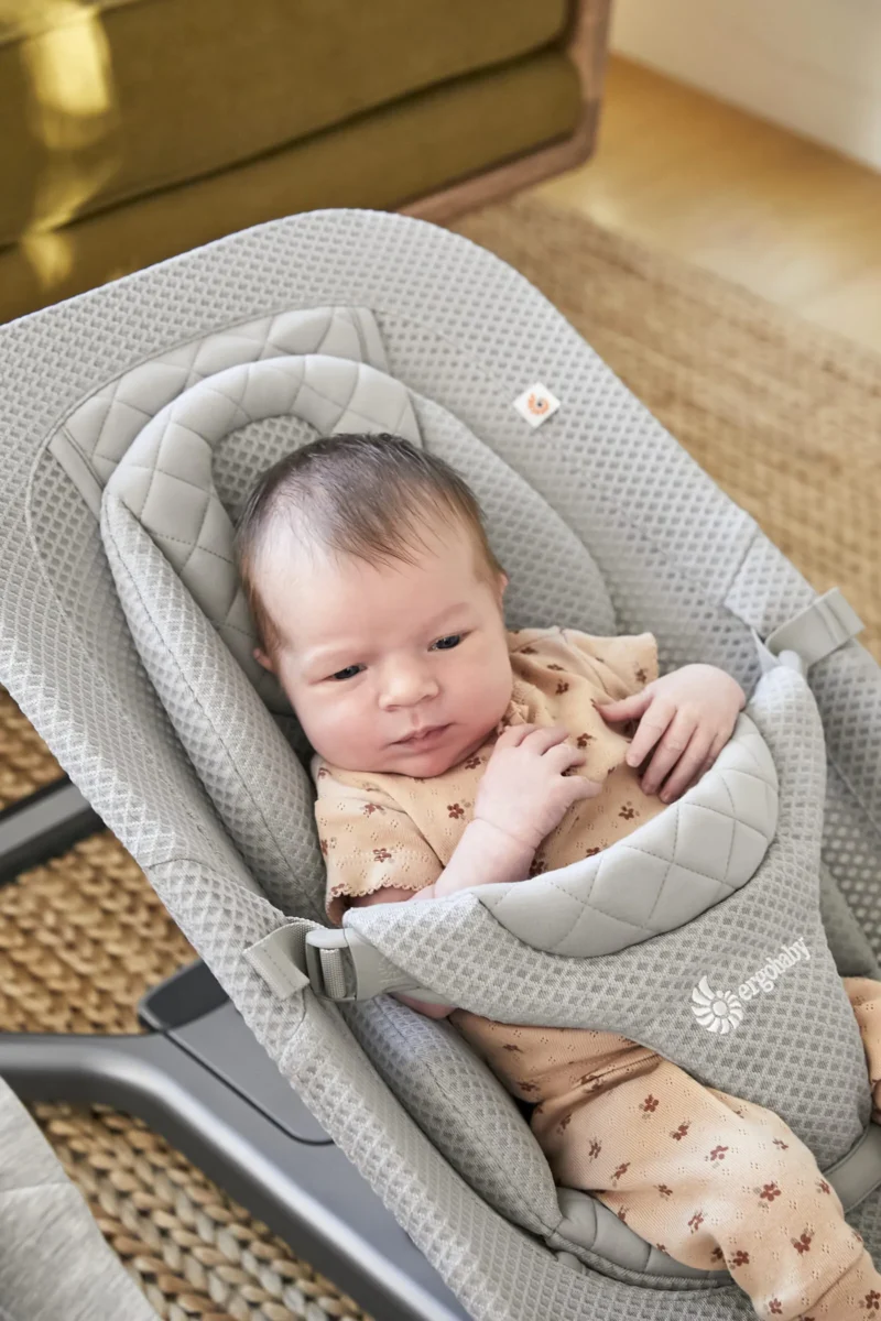 Ergobaby 3u1 "Evolve" ležaljka mrežasta; light grey 20858 - Slika 5