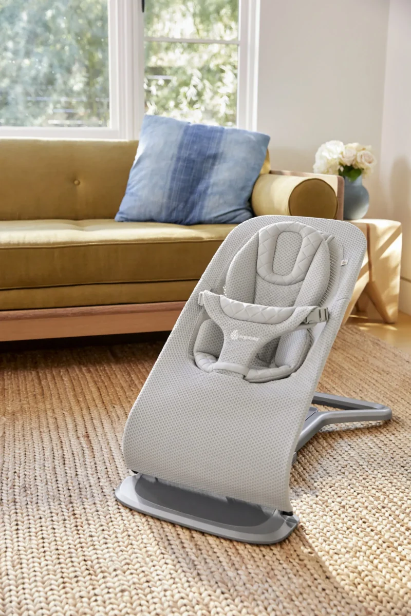 Ergobaby 3u1 "Evolve" ležaljka mrežasta; light grey 20858 - Slika 3