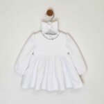 Kretex baby haljina d.r. "Antea" + traka (vel.56-86) K11241