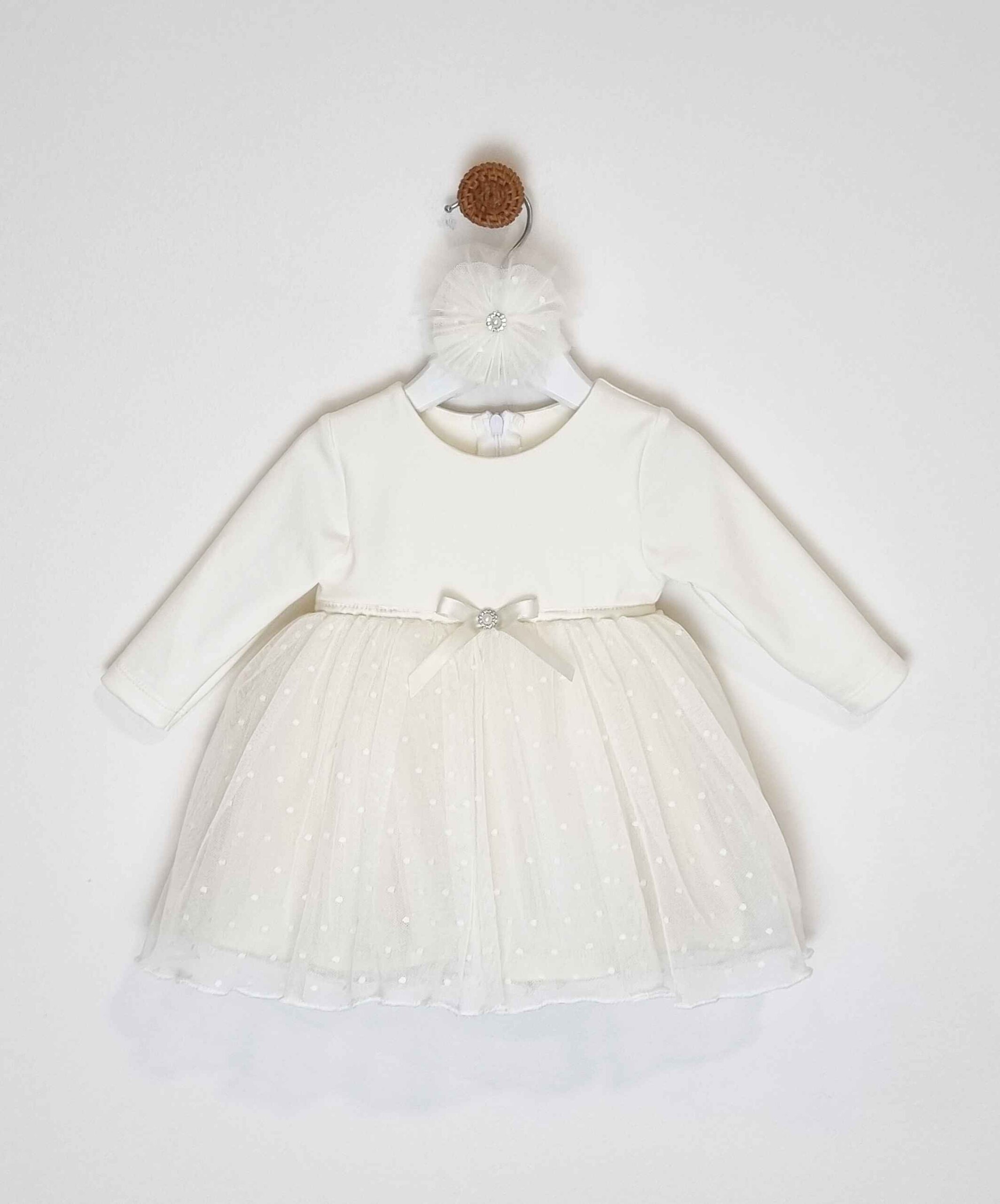 Kretex baby haljina i traka za kosu “Leni” (vel.62-80) K10454