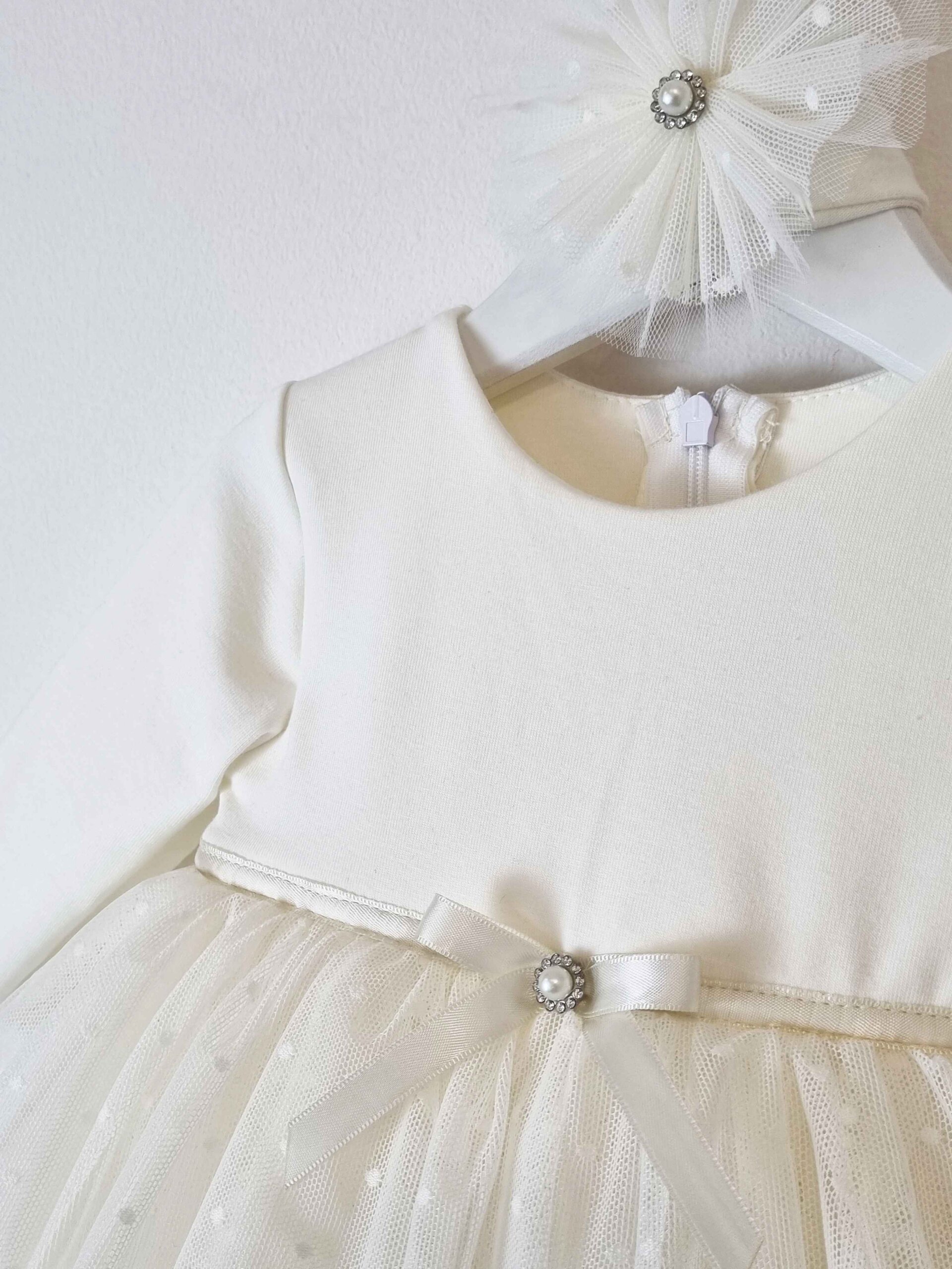 Kretex baby haljina i traka za kosu “Leni” (vel.62-80) K10454 - Slika 2