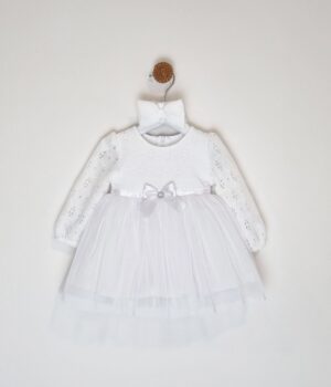 Kretex baby haljina i traka za kosu “Sana”(vel.62-74) K11208