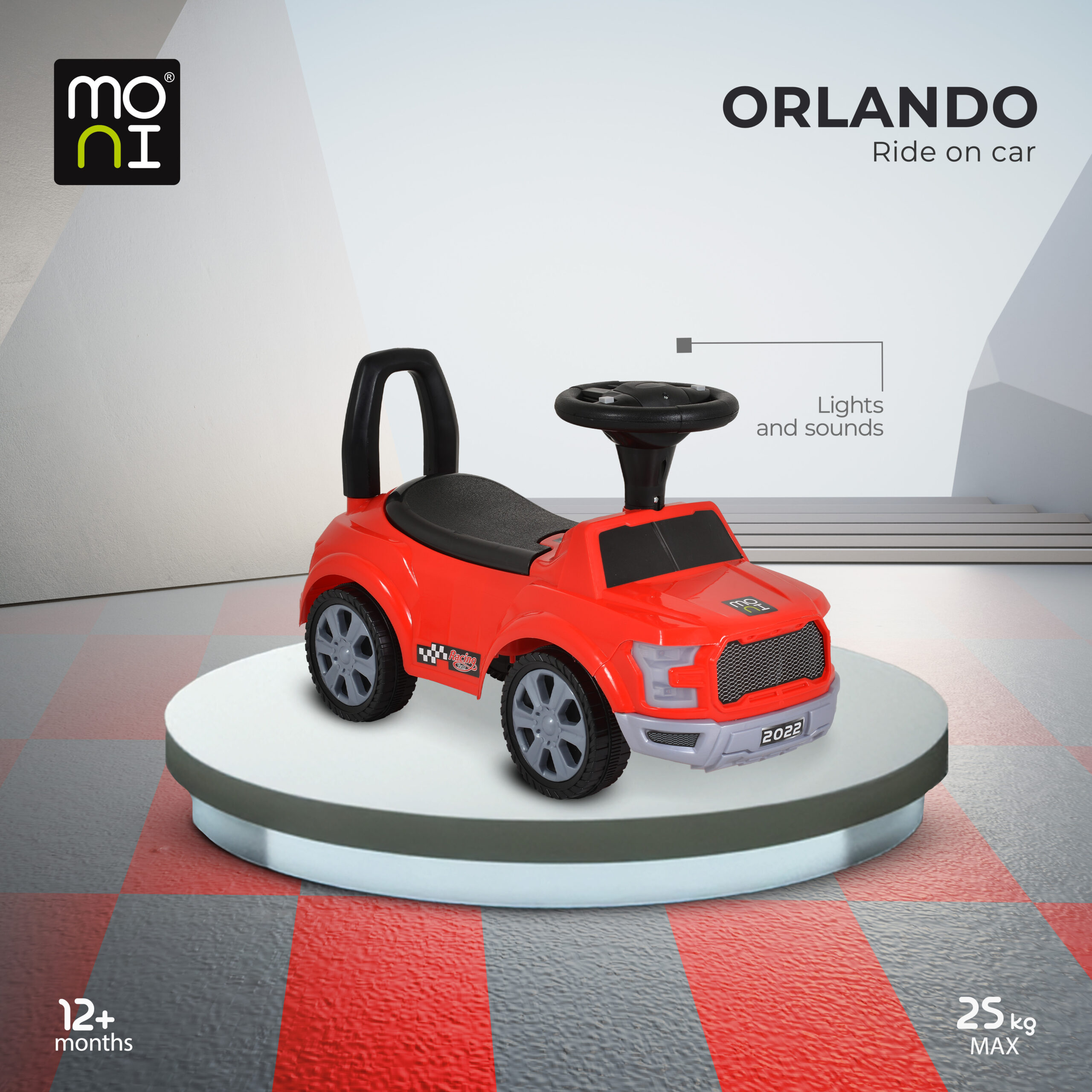 Moni guralica "Orlando" crvena 22147 - Slika 7