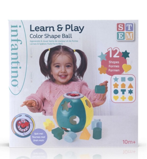 Infantino edukativna lopta za razvrstavanje oblika 22307 - Slika 3